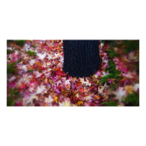 Autumnal Blur Photo Card