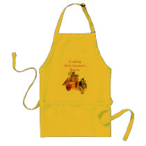 Autumn's Bounty Yellow Apron