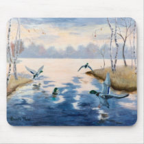 Autumns Mallards Mousepad by bmthour Autumns Mallards Mousepad