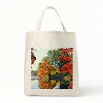 AUTUMN'S MIRACLE GROCERY TOTE BAG by YOGI_1 AUTUMN'S MIRACLE GROCERY TOTE BAG