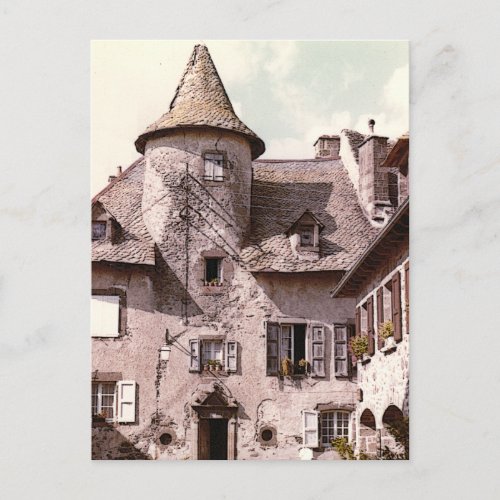 Auvergne House Postcard postcard