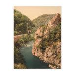 Auvergne Mountains - Le Cantal, gorge of the Cère Postcard