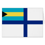 Auxiliary Ensign Of The Bahamas, Bahamas flag Card
