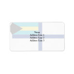Auxiliary Ensign Of The Bahamas, Bahamas flag Personalized Address Label