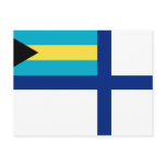 Auxiliary Ensign Of The Bahamas, Bahamas flag Post Card