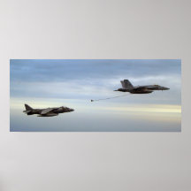 AV-8B Harrier and FA-18 Hornet Poster