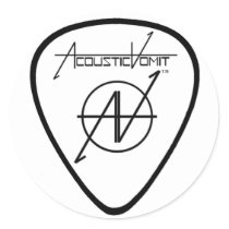 AV Guitar Pick Sticker