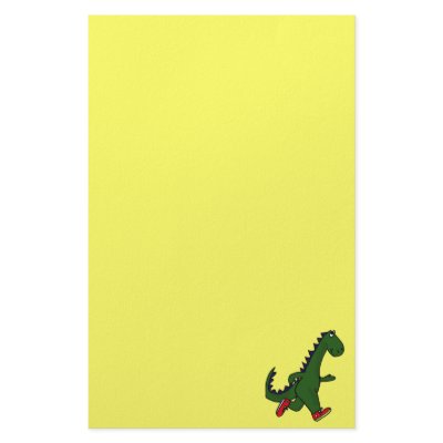 AV- Jogging Dinosaur Stationery by inspirationrocks