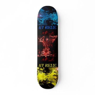 AV RELIC SK8 DECK Phoenix Element Skate Board by AVrelic
