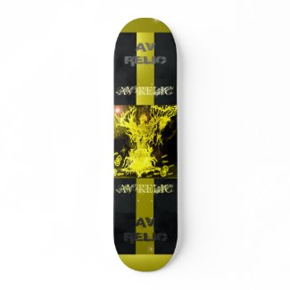 AV RELIC Thunderbird Cord Yellow skateboard