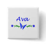 Ava (Blue Butterfly) Pins