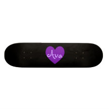 Ava in Purple Skate Boards