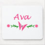 Ava (Pink Butterfly) Mouse Pad