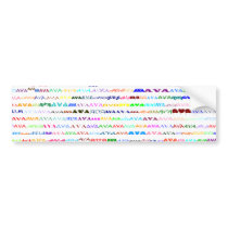 Ava Text Design II Bumper Sticker bumper stickers by SjStevenson Ava Text Design II Bumper Sticker bumper stickers