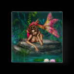 Ava the Pink Mermaid buttons