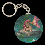 Ava the Pink Mermaid keychains