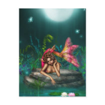 Ava the Pink Mermaid Post Cards