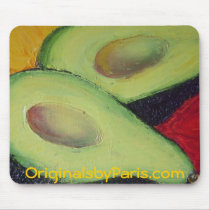 Avacado Mousepad by OriginalsbyParis Avacado Mousepad