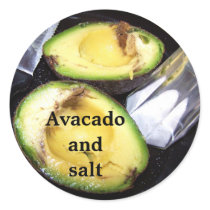 Avacadoand salt sticker