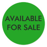 AVAILABLE FOR SALE STICKER