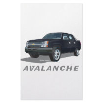 Avalanche Black Customized Stationery