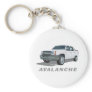 Avalanche White Key Chain