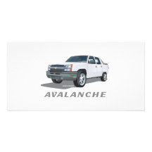 Avalanche White Photo Card
