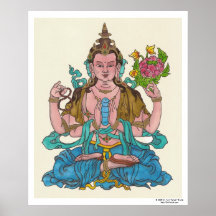 Avalokiteshvara (Chenrezeg) Print