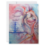 AVALON ,Magic and Mystery soft pink purple blue invitations