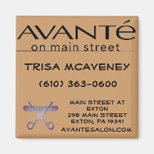Avante business card magnets
