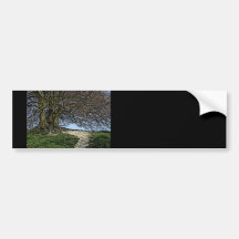 Avebury, Wiltshire, England. Tree and path. Bumper Stickers