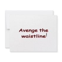 Avenge The Waistline invitations
