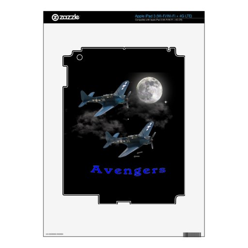 Avengers Dive Bombing iPad 3 Decal