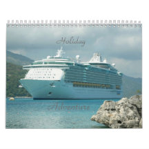 Aventura   del día de fiesta calendarios de pared