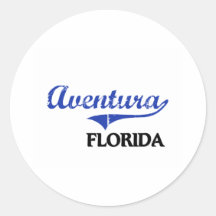 Aventura Florida City Classic Stickers