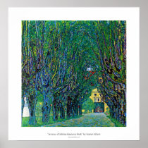 Avenue in schloss kammer park art by Gustav Klimt Posters