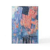 Avenue in the Rain by Frederick Childe Hassam Greeting Card