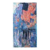 Avenue in the Rain, Hassam, Vintage Impressionism Poster