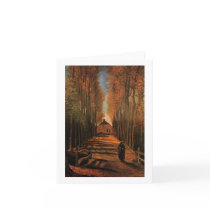 Avenue of Poplars in Autumn, Vincent van Gogh cards