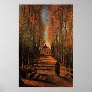 Avenue of Poplars in Autumn, Vincent van Gogh. Im Posters