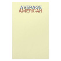 Average American Personalized Stationery