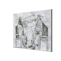 Averroes  in Conversation with Porphyry Gallery Wrapped Canvas