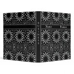 Avery Binder Black & White Style Deco Floral