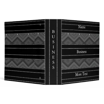 Avery Binder Black & White Style Diamond Stripe by Black_White_Style