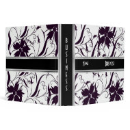 Avery Binder Black & White Style Floral