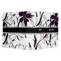 Avery Binder Black & White Style Floral 2 binders