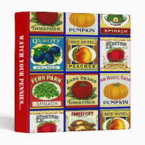 Avery Binder Retro CAN LABELS Shopper Coupon Saver binders