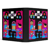 Avery Binder Retro Rock'n'Roll Soda Shop Kids