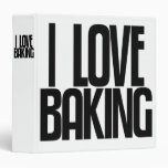 Avery Binder, Tall Skinny Text, I Love Baking