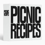 Avery Binder, Tall Skinny Text, Picnic Recipes